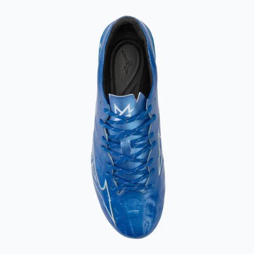 Кросівки футбольні чоловічі Mizuno α Pro FG white/laser blue/gold