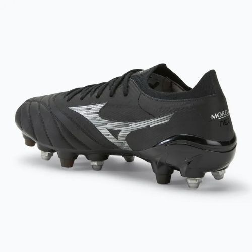 Кросівки футбольні чоловічі Mizuno Morelia Neo IV β Elite MIX black/galaxy silver