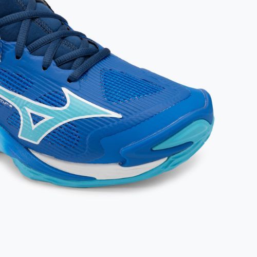 Кросівки волейбольні чоловічі Mizuno Wave Momentum 3 Mid mugen blue/white/estate blue