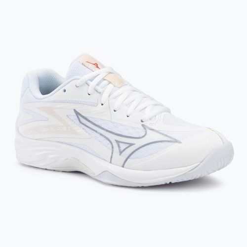 Кросівки волейбольні жіночі Mizuno Thunder Blade з white/aleutian/cloud pink