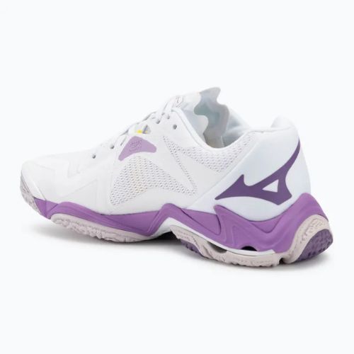 Кросівки волейбольні жіночі Mizuno Wave Lightning Z8 white/patrician purple/quince