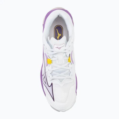 Кросівки волейбольні жіночі Mizuno Wave Lightning Z8 white/patrician purple/quince