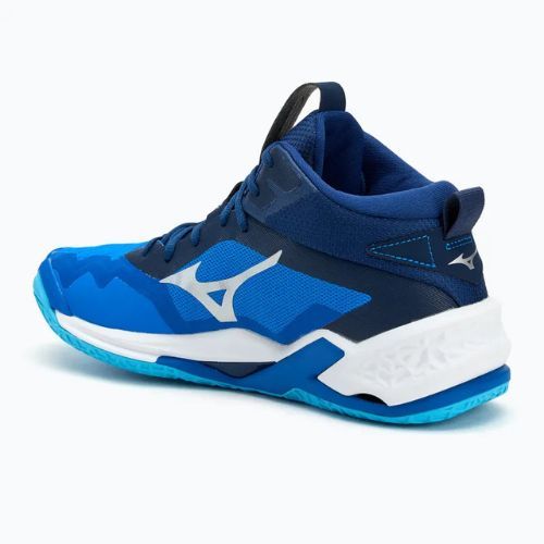 Кросівки для гандболу чоловічі Mizuno Wave Stealth Neo 2 Mid mugen blue/white/estate blue