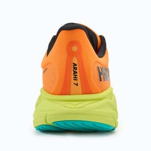 Кросівки для бігу чоловічі HOKA Arahi 7 electric tangerine/black