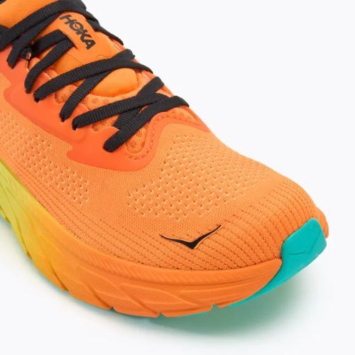 Кросівки для бігу чоловічі HOKA Arahi 7 electric tangerine/black