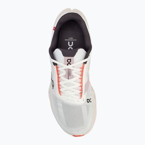 Кросівки для бігу жіночі On Cloudsurfer Next white/flame