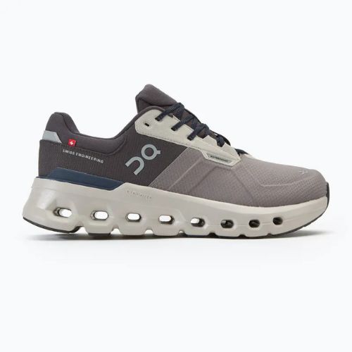 Кросівки для бігу чоловічі On Cloudrunner 2 Waterproof zinc/midnight