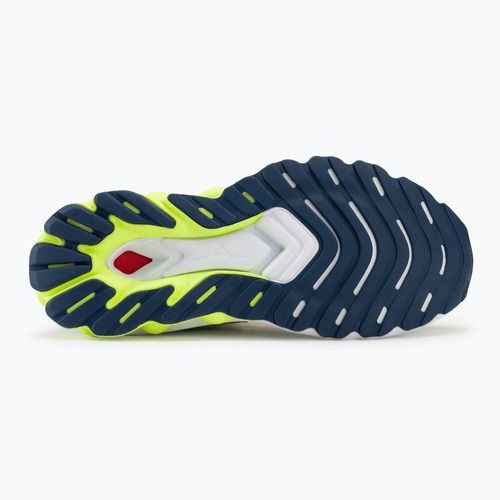 Кросівки для бігу жіночі Mizuno Wave Skyrise 5 pristine/vibrant orange/mizuno neo lime