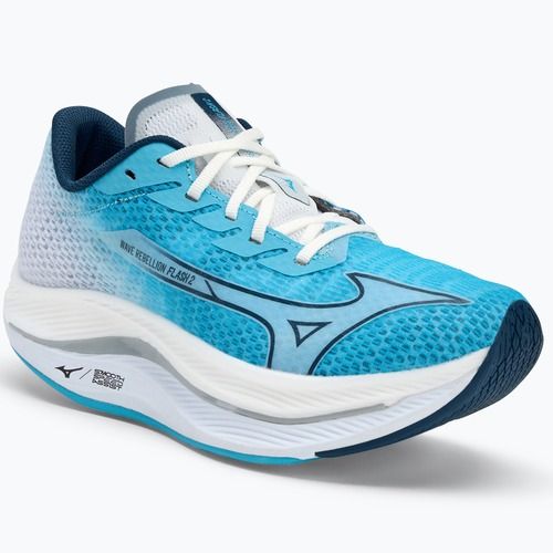 Кросівки для бігу жіночі Mizuno Wave Rebellion Flash 2 river blue/blue wing teal/white