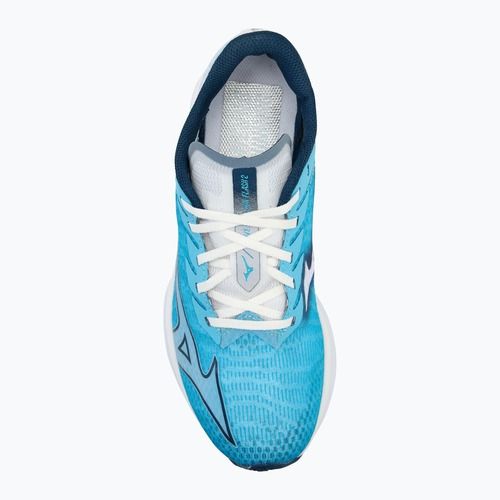 Кросівки для бігу жіночі Mizuno Wave Rebellion Flash 2 river blue/blue wing teal/white