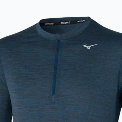 Кофта для бігу чоловіча Mizuno Impulse Core Half Zip blue wing teal