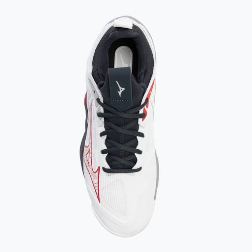 Кросівки волейбольні чоловічі Mizuno Wave Momentum 3 white/salsa/black