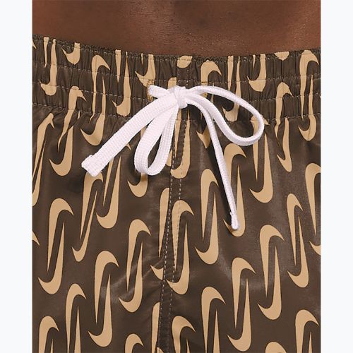 Чоловічі шорти для плавання Nike Swoosh Link 5" Volley cacao wow