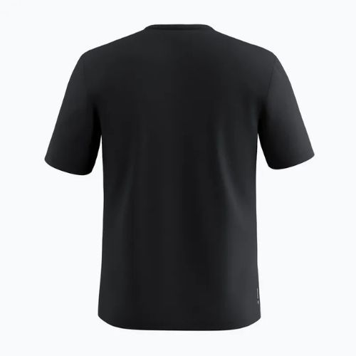 Футболка трекінгова чоловіча Salewa Solidlogo Dry black out