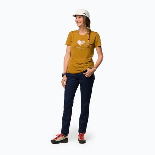 Жіноча футболка Salewa Pure Heart Dry золотисто-коричнева