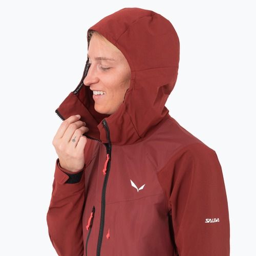 Жіноча софтшелл-куртка Salewa Sella DST Hyb syrah