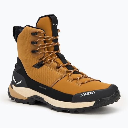 Черевики трекінгові чоловічі Salewa Puez Winter Mid Ptx golden brown / black