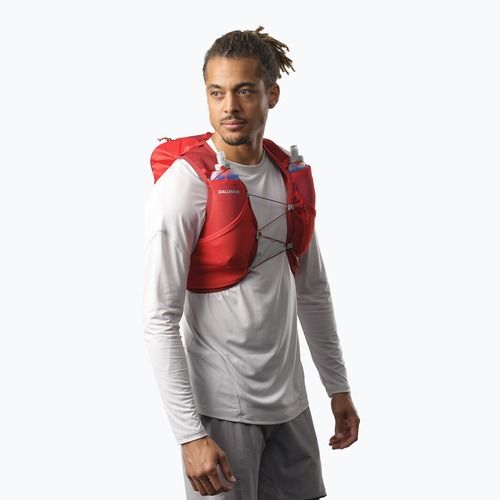 Жилет для бігу Salomon Active Skin 8 set red dahlia/high risk