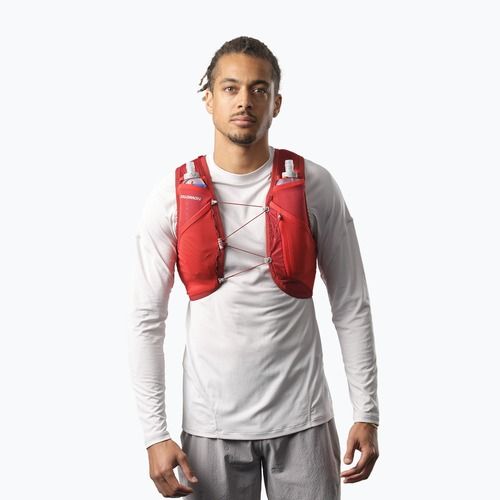 Жилет для бігу Salomon Active Skin 4 set red dahlia/high risk
