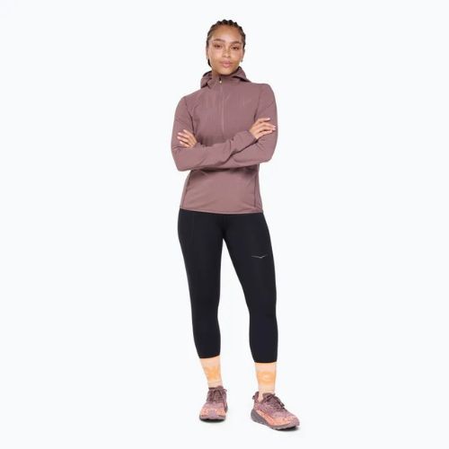 Жіночий біговий світшот HOKA Sky Glow Half Zip smoky quartz
