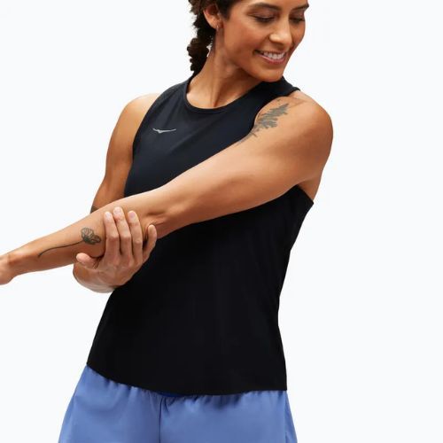 Жіноча бігова майка HOKA Airolite Run Tank чорна