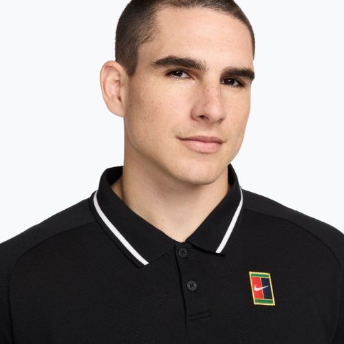 Чоловіча тенісна футболка Nike Court Heritage Polo black/white
