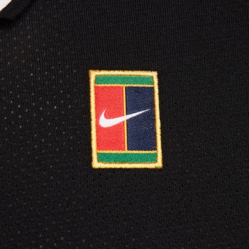 Чоловіча тенісна футболка Nike Court Heritage Polo black/white