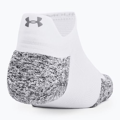 Шкарпетки для бігу Under Armour Dry Run Cushion No Show 3 пари white/halo gray/reflective