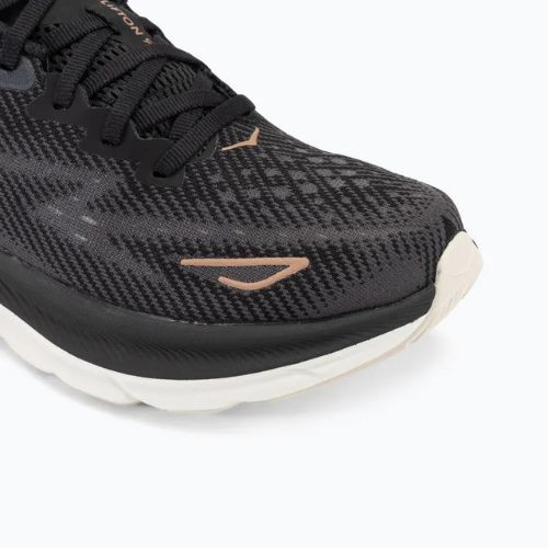 Кросівки для бігу жіночі HOKA Clifton 9 black/rose gold