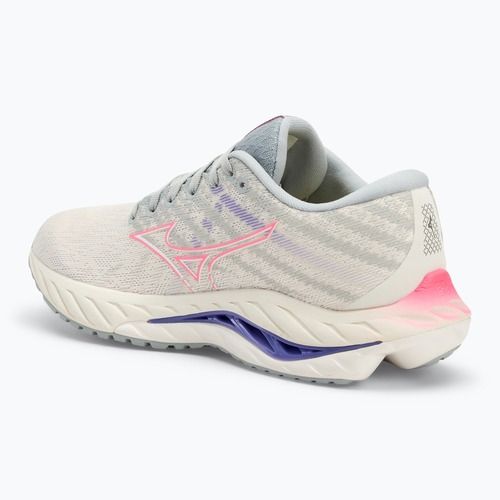 Кросівки для бігу жіночі Mizuno Wave Inspire 19 snow white/ hi vis pink/ purple punch