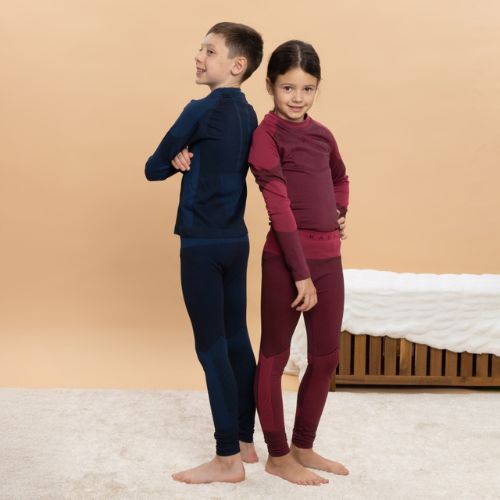 Комплект дитячої термоактивної білизни KADVA Frosty Jrg Set безшовний рожевий