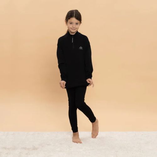 Комплект дитячої термоактивної білизни KADVA Tyros Set Jr безшовний чорний