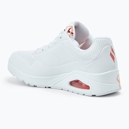 Кросівки жіночі SKECHERS JGoldcrown Uno Spread The Love white/coral