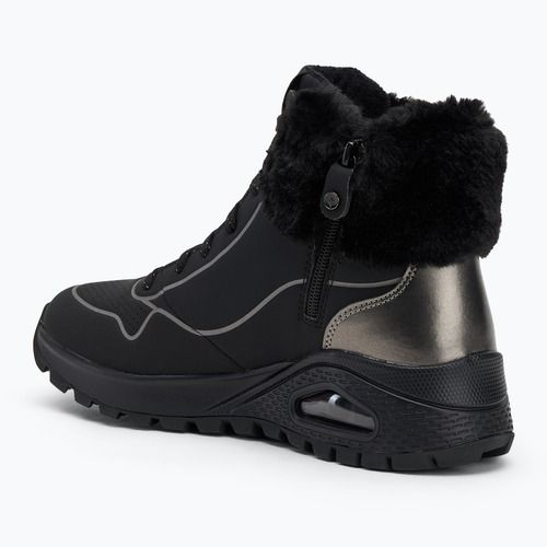Кросівки жіночі SKECHERS Uno Rugged Fall Shimmer black/metallic