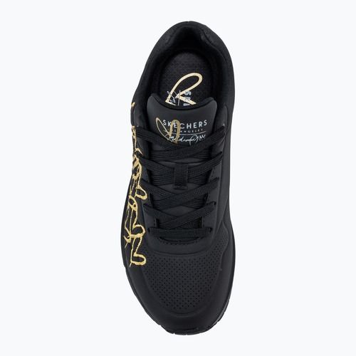 Жіночі туфлі SKECHERS JGoldcrown Uno Golden Heart чорний/багатобарвний металік