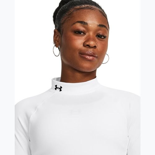 Кофта для тренувань жіноча Under Armour Authentics CG Mockneck white/black