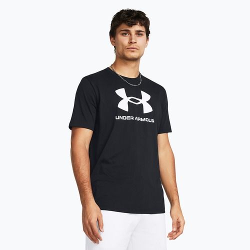 Футболка чоловіча Under Armour Sportstyle Logo Update black/white
