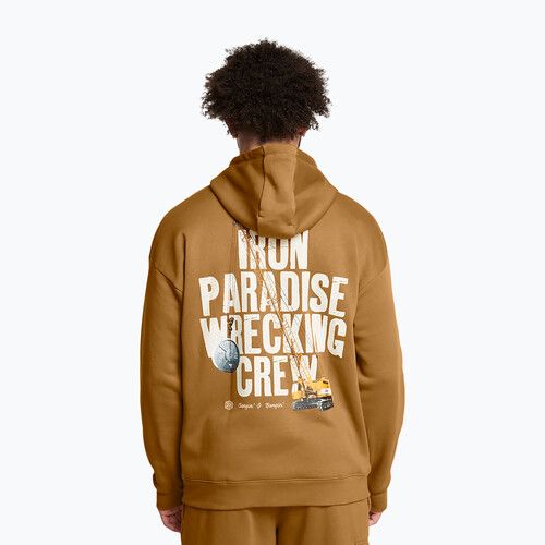 Кофта чоловіча Under Armour Project Rock Icon Fleece Hoodie yellow ochre/silt