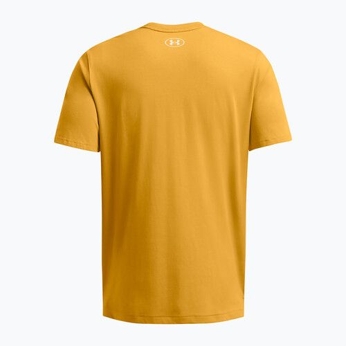 Футболка для тренувань чоловіча Under Armour Project Rock Made Not Born golden yellow/steeltown gold