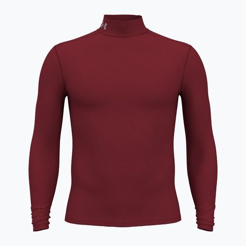 Лонгслів чоловічий Under Armour Elite Mock CG cardinal/metallic silver