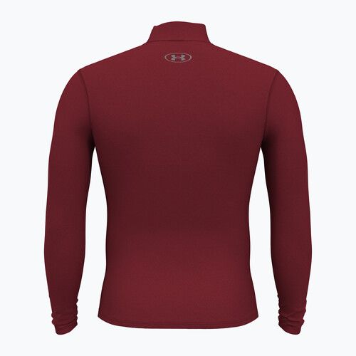Лонгслів чоловічий Under Armour Elite Mock CG cardinal/metallic silver