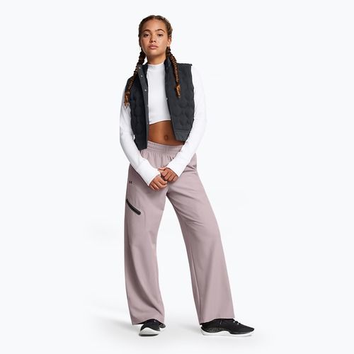 Штани жіночі Under Armour UnsТопpable Woven Wide Leg tetra gray/black