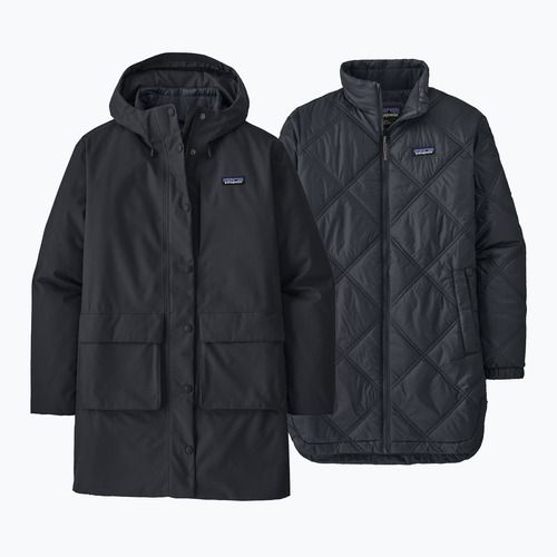 Жіноча куртка Patagonia Pine Bank 3-в-1 Parka pitch синього кольору