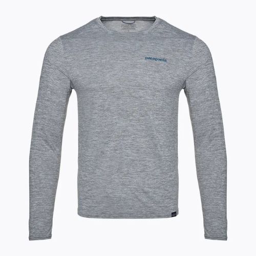 Кофта чоловіча Patagonia Cap Cool Daily Graphic Shirt-Waters boardshort logo abalone blue/feather grey