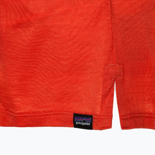 Кофта жіноча Patagonia Cap Cool Merino Blend Graphic outline text logo/madder red