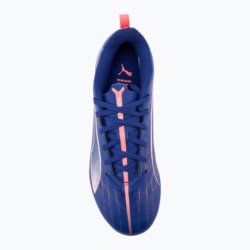 Кросівки футбольні дитячі PUMA Ultra 5 Play FG/AG Jr lapis lazuli/puma white/sunset glow