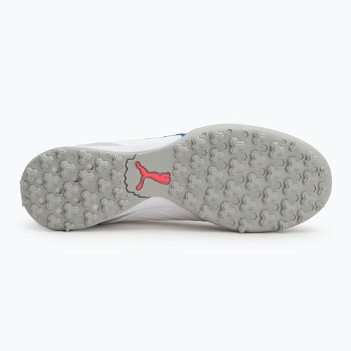 Кросівки футбольні PUMA King Match TT puma white/bluemazing/flat light grey/sunset glow
