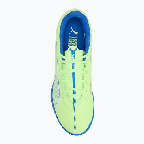 Кросівки футбольні PUMA Ultra 5 Play IT fizzy apple/puma white