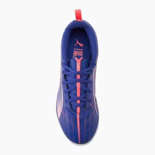 Кросівки футбольні дитячі PUMA Ultra 5 Play TT Jr lapis lazuli/puma white/sunset glow