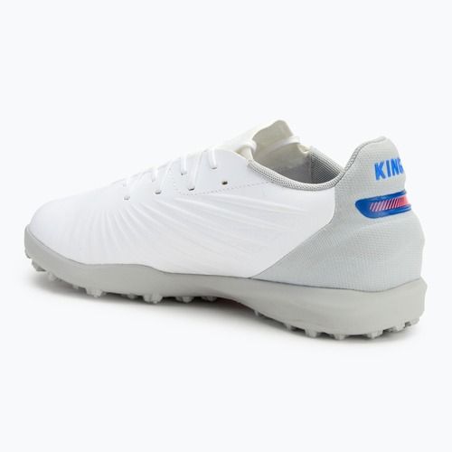 Кросівки футбольні дитячі PUMA King Match TT Jr puma white/bluemazing/flat light grey/sunset glow